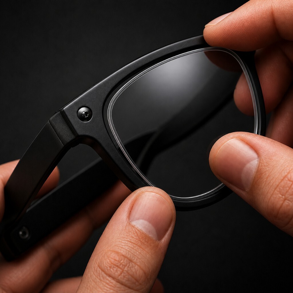 Lentes graduadas montadas en Ray-Ban Meta Wayfarer